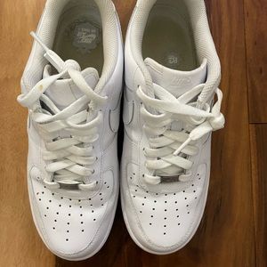 White Nike Air Force One women size 10